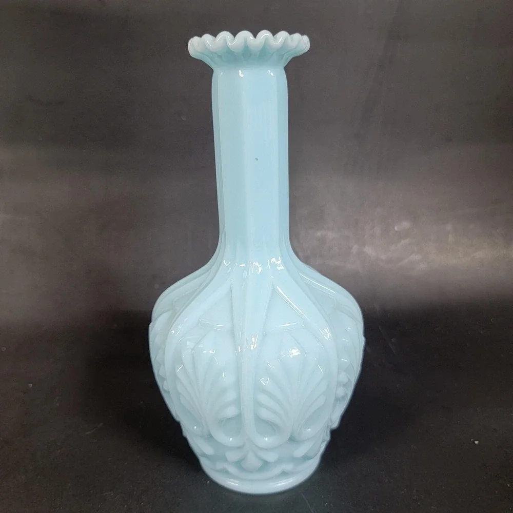 Vallerystahl France Blue Milk Glass 7.5